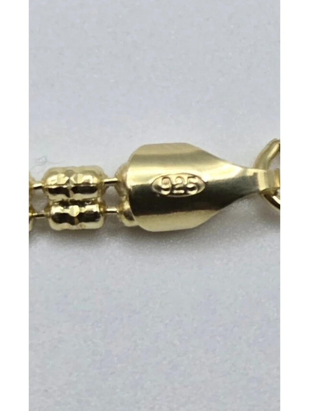 New Solid 925 Silver 14k Gold Over Ice Barrel Bracelet, Diamond-Cut 3.5mm, ITALY